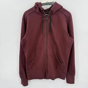 Men's American Giant Full Zip Hoodie M Sweatshirt Maroon